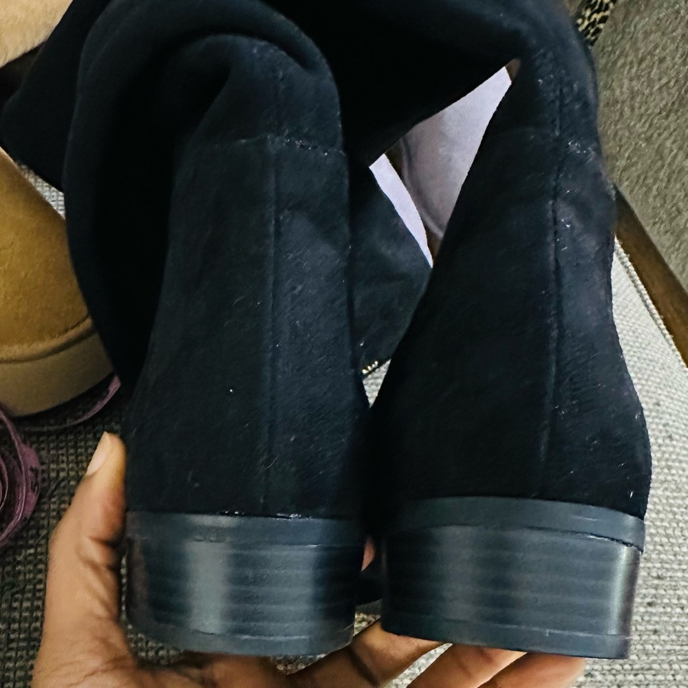 Michael Kors Suede Tall Black Boots - Picture 14 of 15